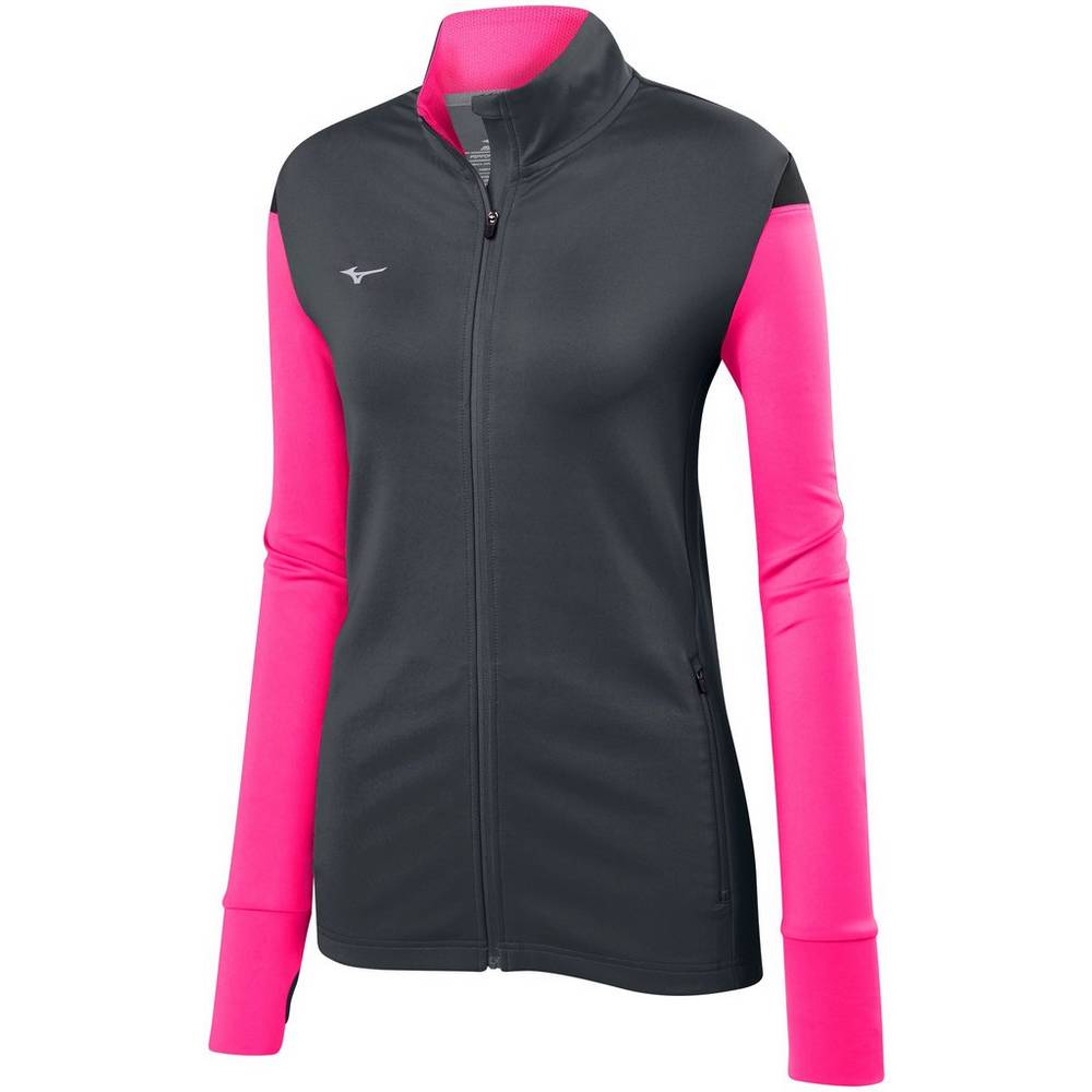 Chaqueta Mizuno Horizon Full Zip Mujer Gris/Rosas/Negras Comprar TCBY-87951